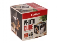Canon Photo Cube Creative Pack - Blank - 2-pack - svart, farge (cyan, magenta, gul) - original - blekkpatron/papirsett - for PIXMA TS5350, TS5350i, TS5351, TS5351i, TS5352, TS5353, TS7450, TS7450i, TS7451, TS7451i