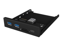 ICY BOX IB-HUB1417-i3 - Hub - 2 x SuperSpeed USB 3.0 + 1 x USB-C - kan monteres i flukt PC & Nettbrett - Tilbehør til servere - Diverse