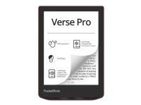 PocketBook Verse PRO - eBook-leser - Linux 3.10.65 - 16 GB - 6 16 grånivåer (4-bts) E Ink Carta (1072 x 1448) - berøringsskjerm - Bluetooth, Wi-Fi - rød TV, Lyd & Bilde - Bærbar lyd & bilde - Lesebrett