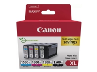 Canon PGI-1500XL BK/C/M/Y Multipack - 4-pack - XL - svart, gul, cyan, magenta - original - bläcktank - för MAXIFY iB4050, iB4150, MB5150, MB5155, MB5350, MB5450