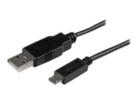 Bilde av Startech.com 1m Mobile Charge Sync Usb To Slim Micro Usb Cable M/m - Usb-kabel - Micro-usb Type B (hann) Til Usb (hann) - Usb 2.0 - 1 M - Svart