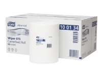 Tork Advanced Wiper 415 - Tørkehåndkle - engangs - papir, jomfrupulpfibre - hvit - pakke av 6 - for P/N: 202048, 559000, 559008, 959000 Rengjøring - Tørking - Kluter & lignende - Kluter