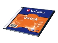 Bilde av Verbatim - Dvd-r - 4.7 Gb 16x - Matt Sølv - Smalt Cover