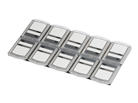 Hama Memory Card Organizer - Lagringsveske - kapasitet: 10 minnekort - svart, gjennomsiktig