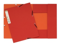 Exacompta Forever - 3-fliksmappe - for A4 - rød Arkivering - Elastikmapper & Chartekker - Elastiske mapper
