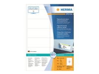 HERMA Spesial - Papir - matt - flyttbar selvklebende - hvit - 99,1 x 42,3 mm 1200 etikett(er) (100 ark x 12) adresseetiketter Papir & Emballasje - Emballasje - Etiketter og etiketter