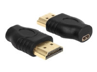 Delock - HDMI-adapter - HDMI hann til 19 pin micro HDMI Type D hunn PC tilbehør - Kabler og adaptere - Adaptere