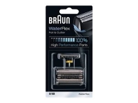 Braun 51B - Reservefolie og -skjærer - for barbermaskin - svart - for Braun WaterFlex WF2s Hårpleie - Skjegg/hårtrimmer - Blader for barberhøvler