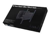 Multibrackets M VESA Super Slim Tilt & Turn - Monteringssett (veggmontering) - for flatpanel - svart - skjermstørrelse: 32-65 - veggmonterbar TV, Lyd & Bilde - Monteringsfester - Vegg