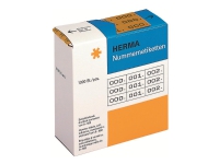 HERMA - Svart, brun - 10 x 22 mm 3000 etikett(er) (1000 ark x 3) selvklebende nummeretiketter Papir & Emballasje - Etiketter - Manuel farget