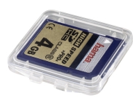 Hama SD Slim Box - Minneeske - kapasitet: 1 SD/MMC-kort - gjennomsiktig PC-Komponenter - Harddisk og lagring - Medie oppbevaring
