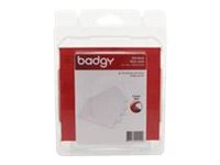 Badgy - Polyvinylklorid (PVC) - 30 mille - hvit - 100 kort kort - for Badgy 100, 200, 1st Generation Papir & Emballasje - Markering - Plast kort