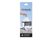 Produktfoto för brabantia Size D - trash can liner - high-density polyethylene (HDPE) - white - pack of 20