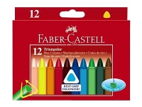 Faber-Castell - Fargeblyant - voks (en pakke 12) Skole og hobby - Faste farger - Fargekritt til skolebruk