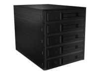 ICY BOX IB-565SSK - Harddisk - SAS - SATA - Serial ATA II - Serial ATA III - Sort - Aluminium - SATA (56005)