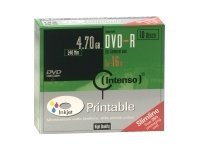 Intenso - 10 x DVD-R (G) - 4.7 GB (240 min) 16x - blekkstråleskrivbar overflate - smalt cover PC-Komponenter - Harddisk og lagring - Lagringsmedium