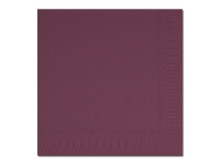 Duni - Serviett - Størrelse 33 x 33 cm - avhendbar - plomme (en pakke 125)
