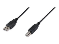 DIGITUS - USB-kabel - USB (hann) til USB-type B (hann) - 5 m - formstøpt - svart PC tilbehør - Kabler og adaptere - Datakabler