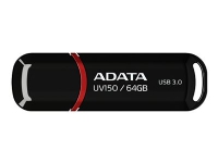 ADATA DashDrive UV150 - USB flashdrive - 64 GB - USB 3.0 - sort PC-Komponenter - Harddisk og lagring - USB-lagring