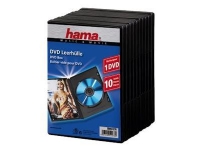 Hama DVD Jewel Case with foil - DVD oppbevaringseske - kapasitet: 1 DVD - svart (en pakke 10) PC-Komponenter - Harddisk og lagring - Medie oppbevaring