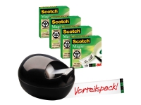 Scotch Magic C36-B-EU - Dispenser med kontortape - skrivebord - 19 mm x 33 m - svart Kontorartikler - Teip & Dispensere - Teipdispenser