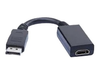 SAVIO CL-55 - Video adapter - DisplayPort hann til HDMI hunn - 20 cm PC tilbehør - Kabler og adaptere - Adaptere
