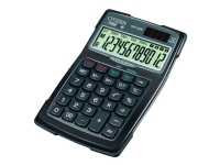 Citizen WR-3000 - Skrivebordskalkulator - 12 sifre - solpanel, batteri - svart Kalkulator