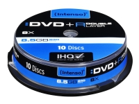 Bilde av Intenso - 10 X Dvd+r Dl - 8.5 Gb (240 Min) 8x - Spindel