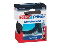 Tesa extra Power Perfect - Tekstiltape - 38 mm x 2.75 m - svart