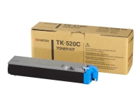 Kyocera TK 520C - Cyan - original - tonerpatron - for FS-C5015N Skrivere & Scannere - Blekk, tonere og forbruksvarer - Tonere
