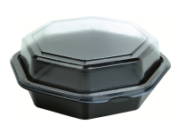Duni - Matlagringsbeholder - 400 ml - avhendbar - svart (en pakke 405) Catering - Matkontainere & Matemballasje - Mat innpakking
