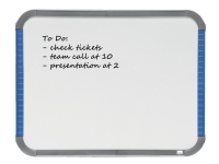 Nobo Slimline - Whiteboard - 220 x 280 mm - magnetisk - sterkt hvitt - blå-/sølvfarget ramme