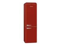 Bomann Retro KGR 7328 - Kjøleskap/fryser - bunnfryser - bredde: 55 cm - dybde: 58.5 cm - høyde: 188.3 cm - 250 liter - Klasse E - rød Hvitevarer - Kjøl og frys - Kjøle/fryseskap
