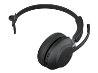 Jabra Evolve2 65 MS Mono - Hodesett - on-ear - konvertibel - Bluetooth - trådløs - USB-C - lydisolerende - svart - Certified for Microsoft Teams TV, Lyd & Bilde - Hodetelefoner & Mikrofoner