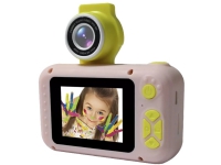 Denver KCA-1350 Rosa | Digitalkamera for barn | flip linse, 2 LCD-skjerm, 400mAh batteri Digitale kameraer - Kompakt