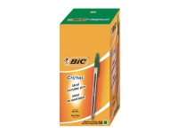 BIC Cristal - Kulepenn - grønn - 1 mm - medium (en pakke 50) Skriveredskaper - Kulepenner & Fyllepenner - Kulepenner med trykk-knapp