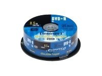 Intenso - 25 x DVD+R DL - 8.5 GB 8x - spindel PC-Komponenter - Harddisk og lagring - Lagringsmedium