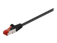goobay - Nettverkskabel - RJ-45 (hann) til RJ-45 (hann) - 5 m - SFTP, PiMF - CAT 6 - formstøpt - svart