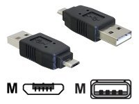 Delock - USB-adapter - USB (hann) til Micro-USB type B (hann) PC tilbehør - Kabler og adaptere - Adaptere