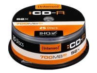 Bilde av Intenso - 25 X Cd-r - 700 Mb (80 Min) 24x - Spindel