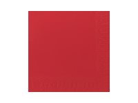 Duni - Serviett - Størrelse 33 x 33 cm - avhendbar - rød (en pakke 500) Catering - Duker & servietter - Servietter