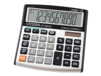 Citizen CT-500VII - Skrivebordskalkulator - 12 sifre - solpanel, batteri - grå Kalkulator