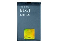 Nokia BL-5J - Batteri til mobiltelefon - Li-Ion - 1320 mAh - for Nokia 5228, 5230, 5235, 5800, C3, N900, X1, X6 Asha 200, 201, 302 Lumia 520, 530 Tele & GPS - Batteri & Ladere - Batterier