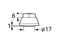 FTCAP HM 8 Hættemøtrik i plast Skruetilslutning (Ø) 25 mm 1 stk