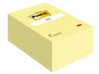 Post-It 660M, Gult, 102 mm, 152 mm, 6 stykker, 100 ark Papir & Emballasje - Blokker & Post-It - Legg det ut