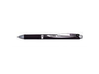Pentel BLP77-AX, Uttrekkbar gelépenn, Svart, Svart, Sølv, 0,7 mm, Pigmentbasert blekk, Boks Skriveredskaper - Kulepenner & Fyllepenner - Rullepenner