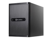 SilverStone Case Storage DS380 - USFF - DTX - ingen strømforsyning (SFX12V) - svart - USB/lyd PC-Komponenter - Skap og tilbehør - Alle skap