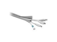 MicroConnect - Kabelvikling med krok og sløyfefeste - 1.8 m - sølv
