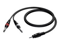 Procab Basic series CAB713 - Lydkabel - mini-phone stereo 3.5 mm hann til monojakk hann - 3 m PC tilbehør - Kabler og adaptere - Skjermkabler