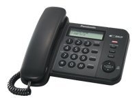 Panasonic KX-TS560FXB - Telefon med ledning med anrops-ID/samtale venter Tele & GPS - Fastnett & IP telefoner - Alle fastnett telefoner